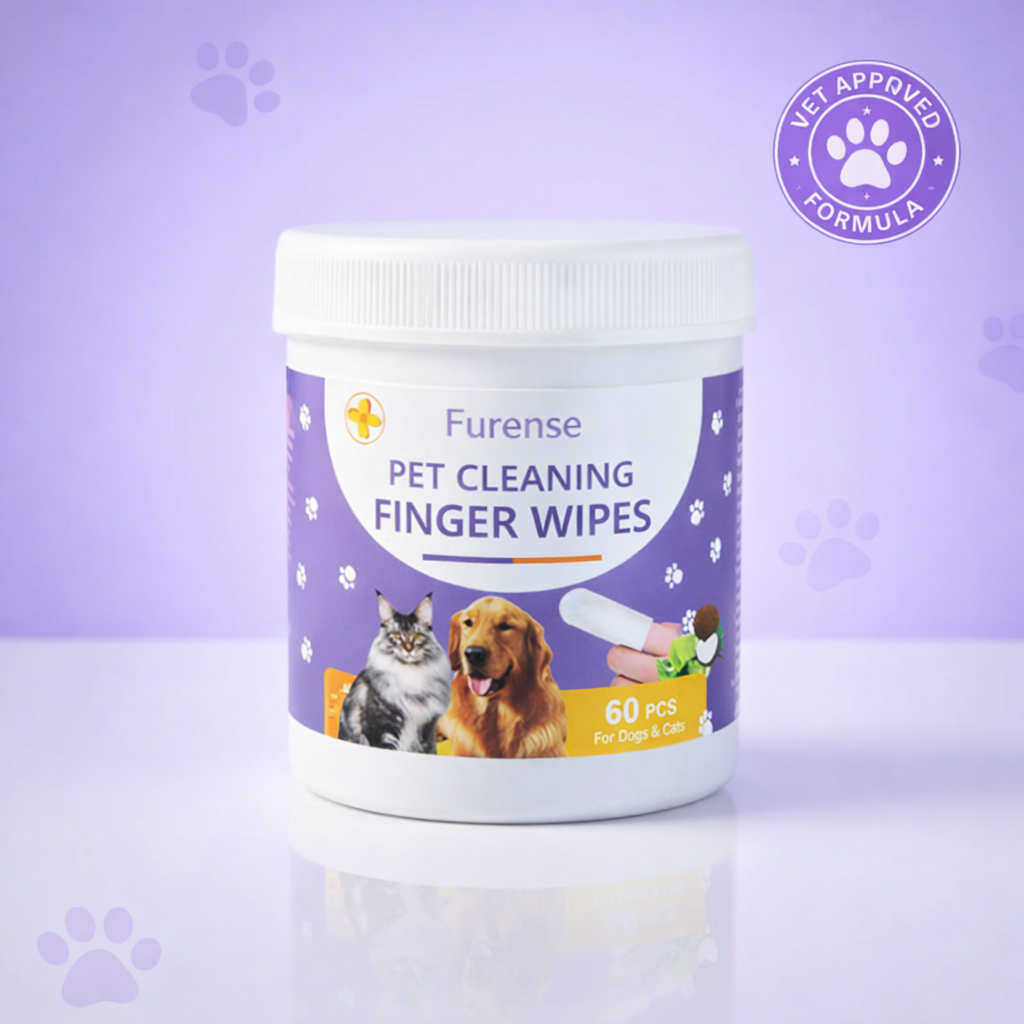 Pet cleaning finger wet wipes