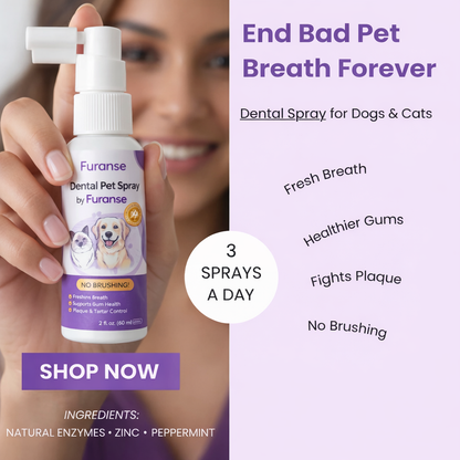 Dental Pet Spray by Furaqua | Veterinarian Recommended 🏆