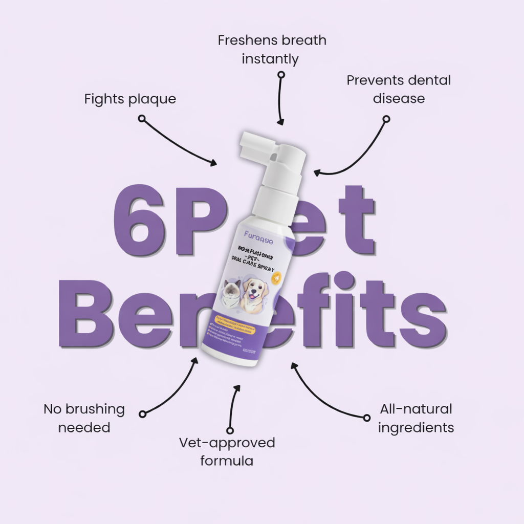 Dental Pet Spray by Furaqua | Veterinarian Recommended 🏆